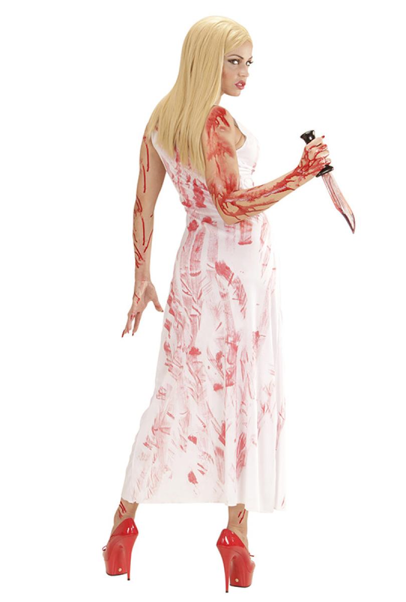 Robe longue ensanglantée taille L