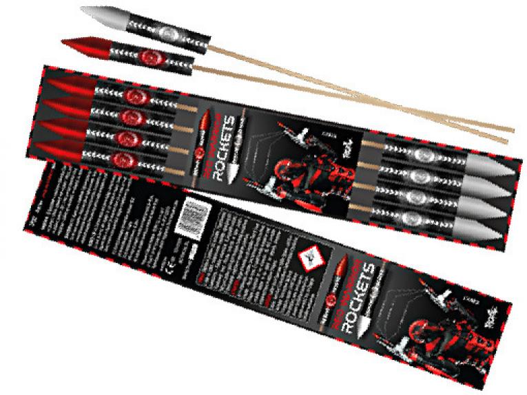 Fusées Tropic Red Warrior Rockets CP323