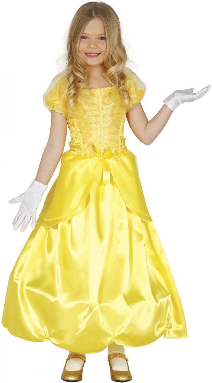 Robe jaune la Belle taille 3/4 ans