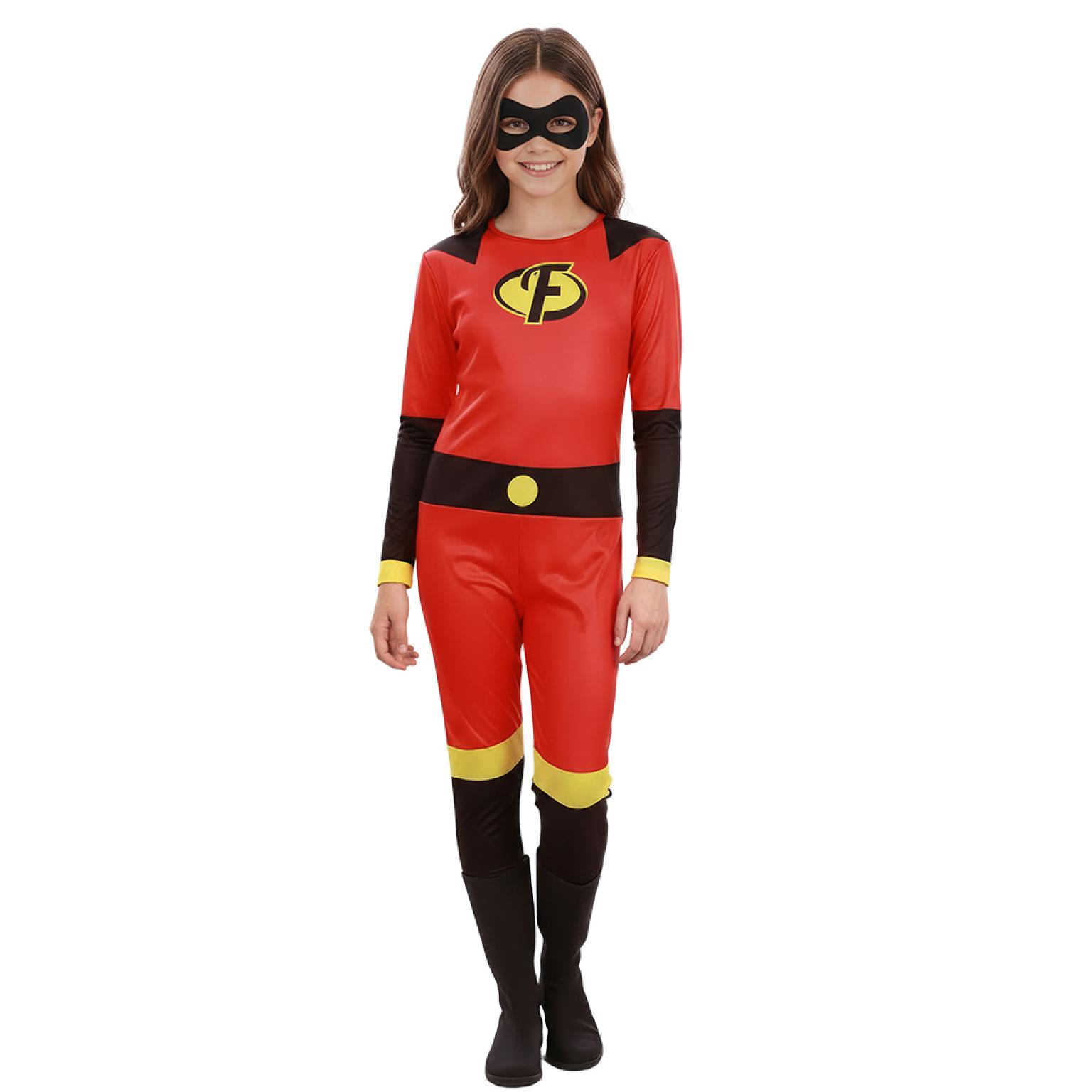 Super-héros famille indestructible rouge enfant mixte taille 7/9 ans