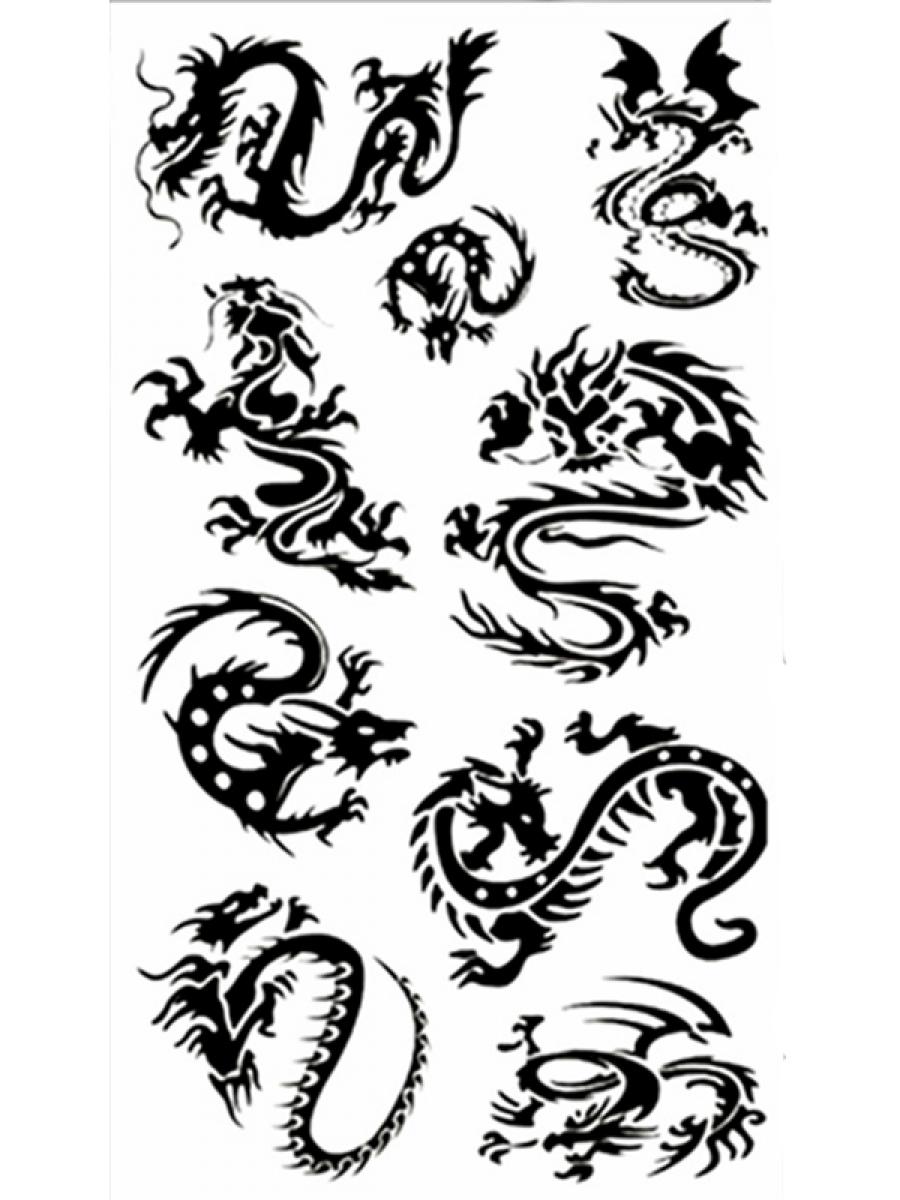 Tatouage temporaire petits dragons