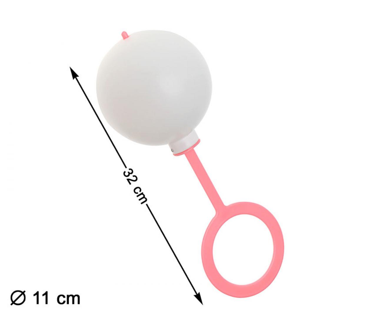 Hochet géant 32cm rose