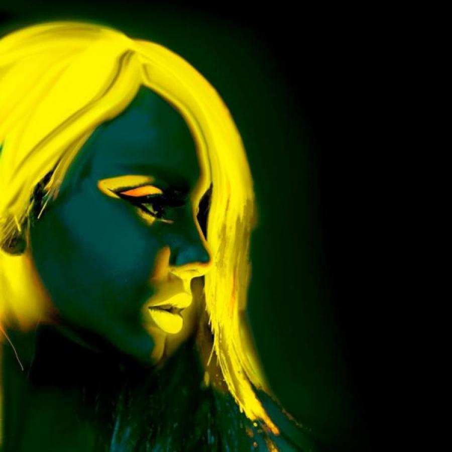 Rouge à lèvres fluo Jaune