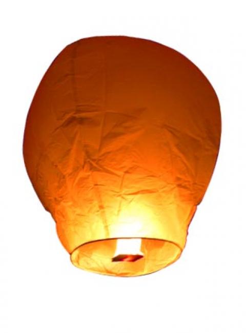 Lanterne volante thaïlandaise orange