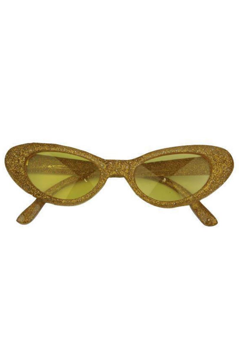 Lunettes années 50 à paillettes
