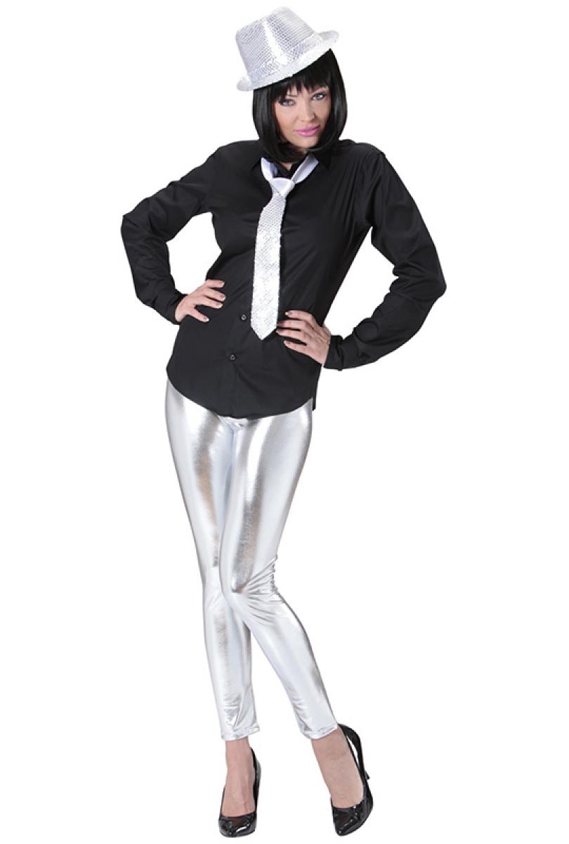 Legging argent taille M