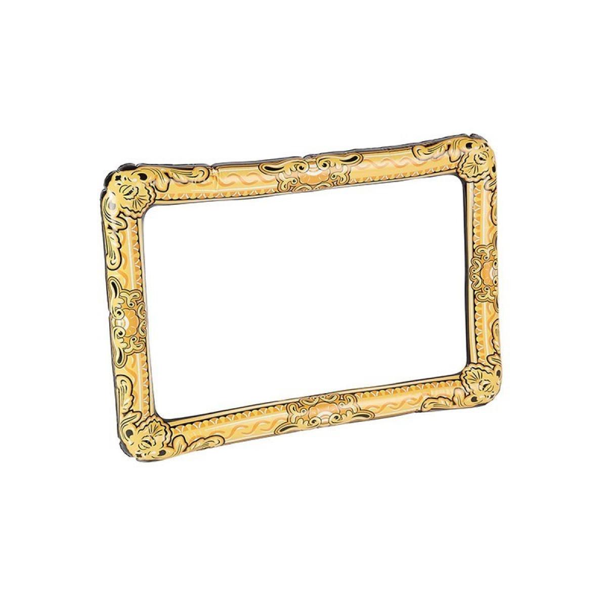 Cadre photo gonflable doré 70cm