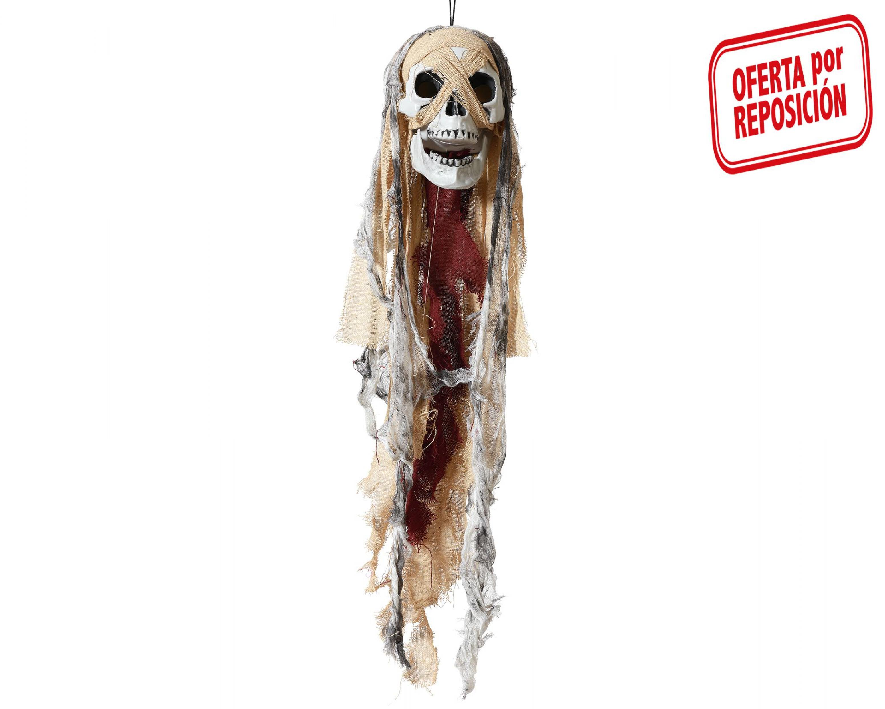 Tête de mort lumineuse 20 cm