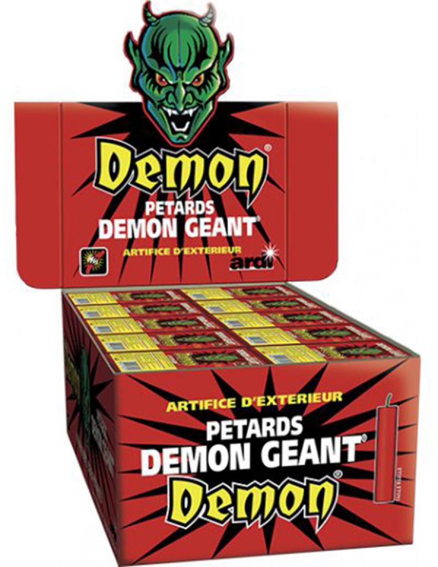 4 Paquets de 8 pétards Démon Geant