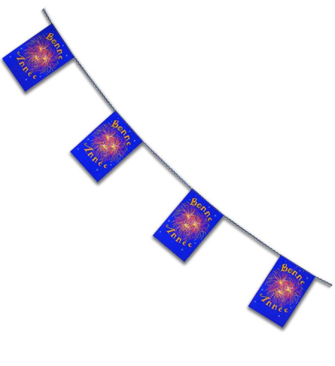 Guirlande fanions bonne année 4m