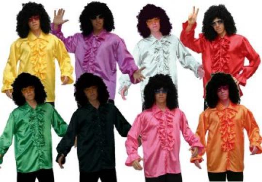 Chemise disco jaune taille L