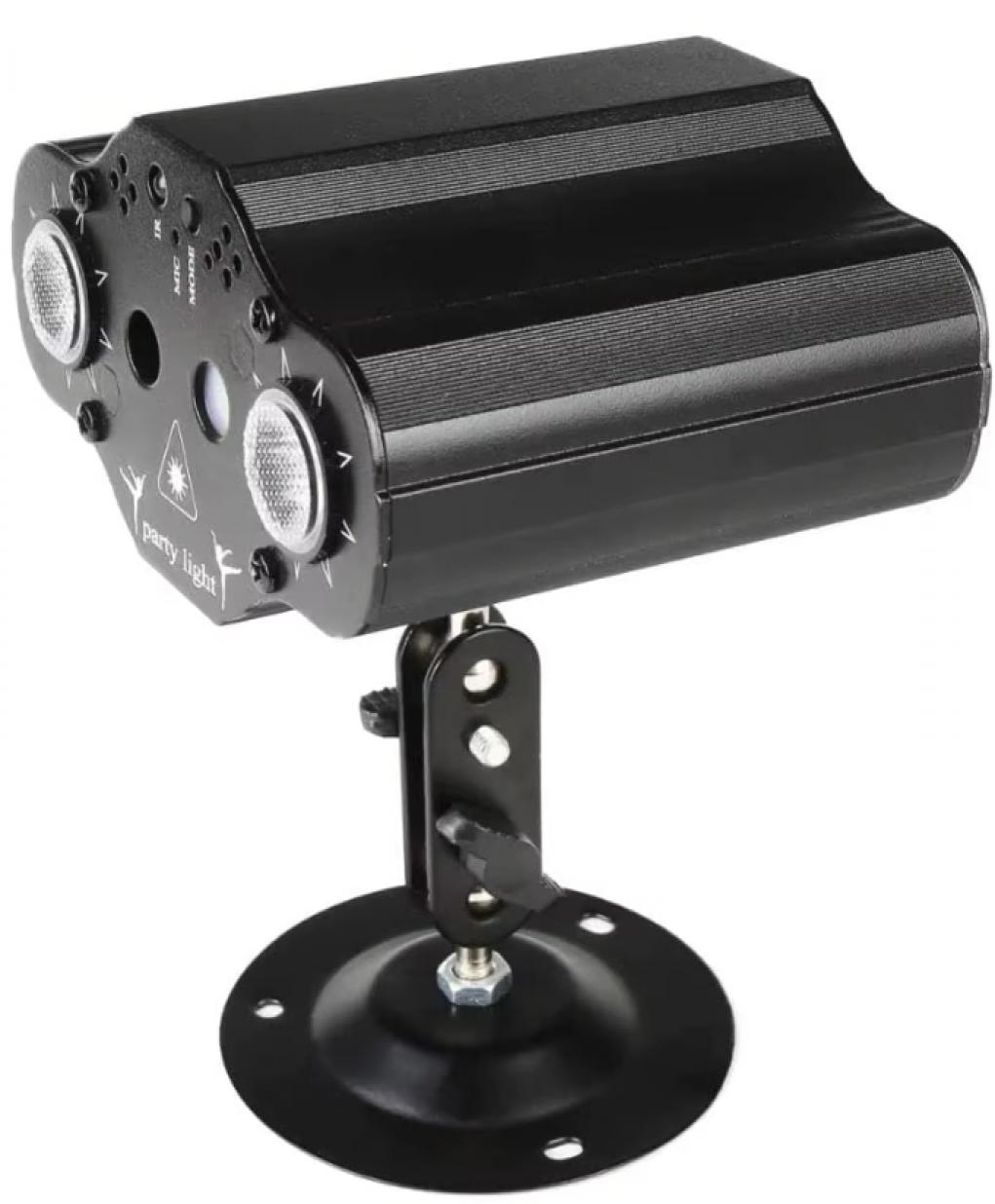 Jeu de lumière laser rouge vert avec double lentille multi