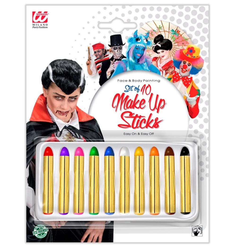 Boite de 10 crayons fard gras maquillage