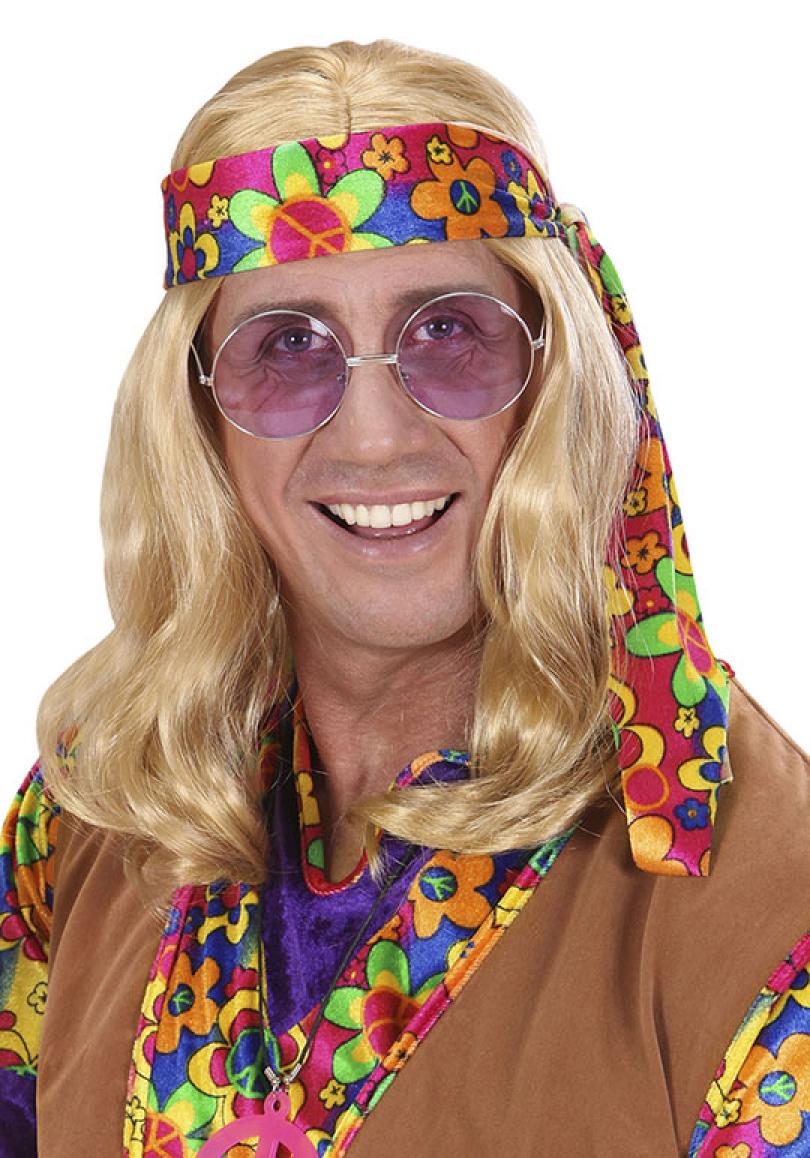 Perruque Hippie blonde