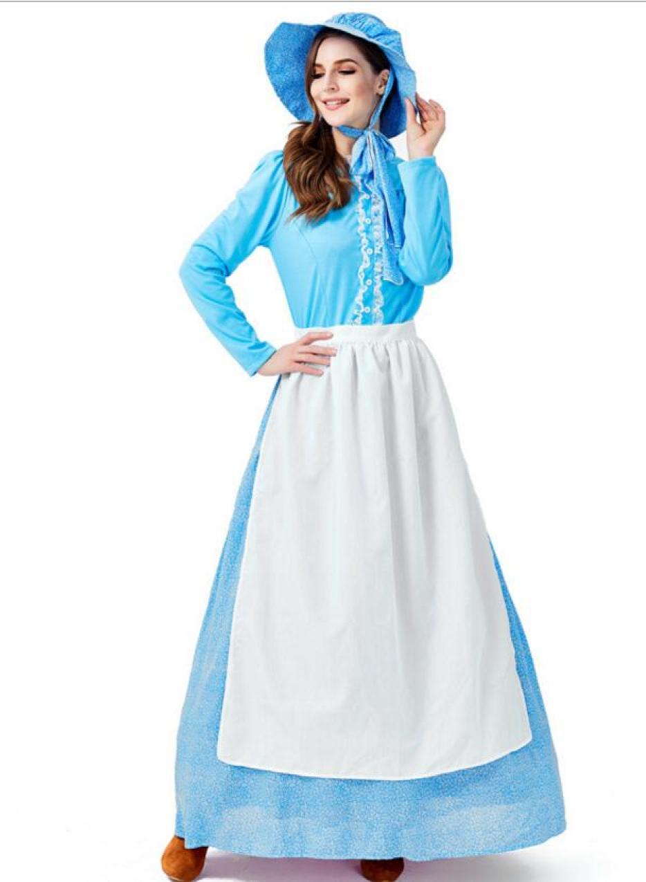 Robe western bleue taille M