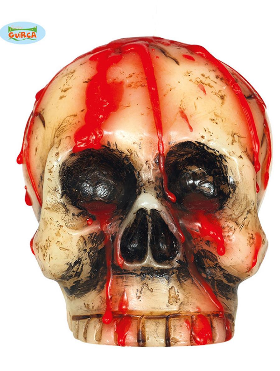 Bougie tête de mort 8.5 cm