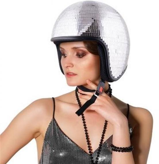Casque disco boule à facettes