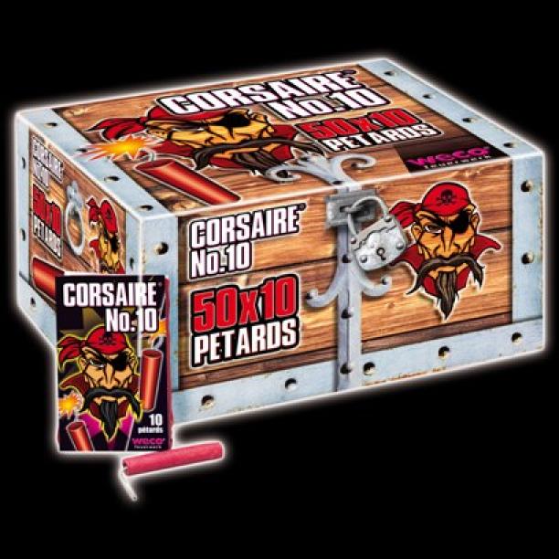 Boite de 500 pétards Corsaire n°10