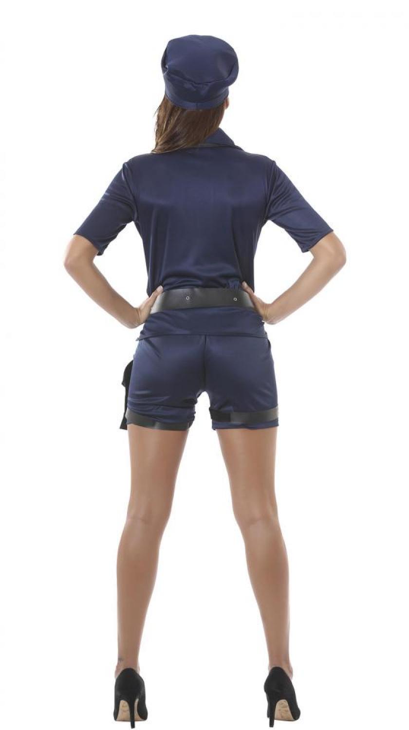 Tenue de policière short et chemise taille S