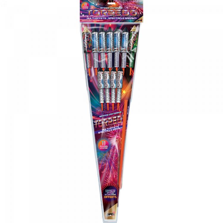 Sachet de 11 fusées Ardi Torpedo multi-effets