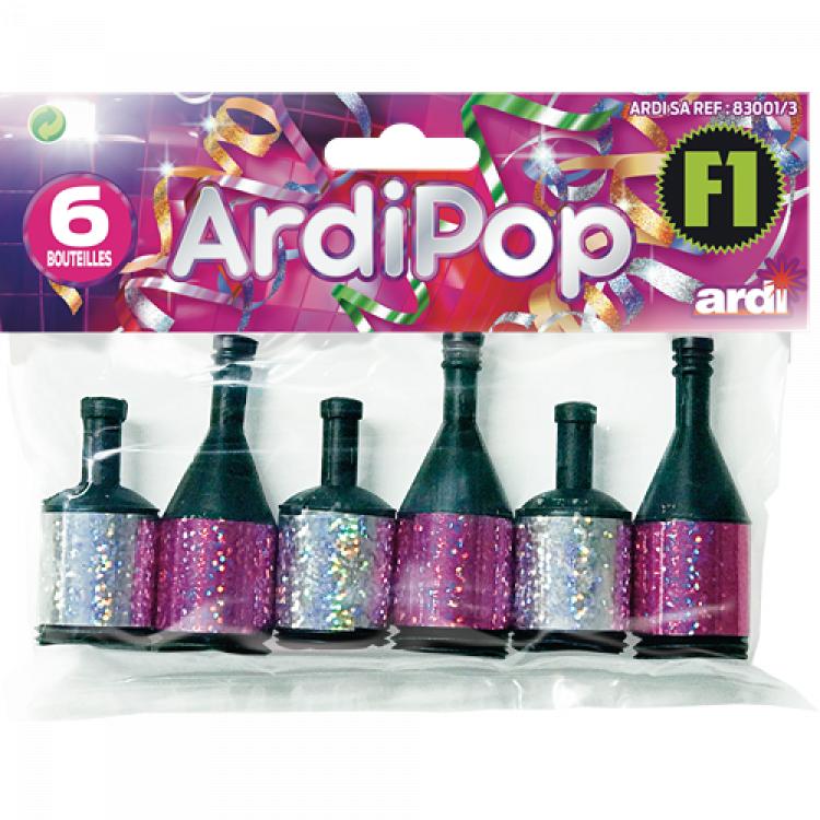 Mini bouteilles party popper à tirer