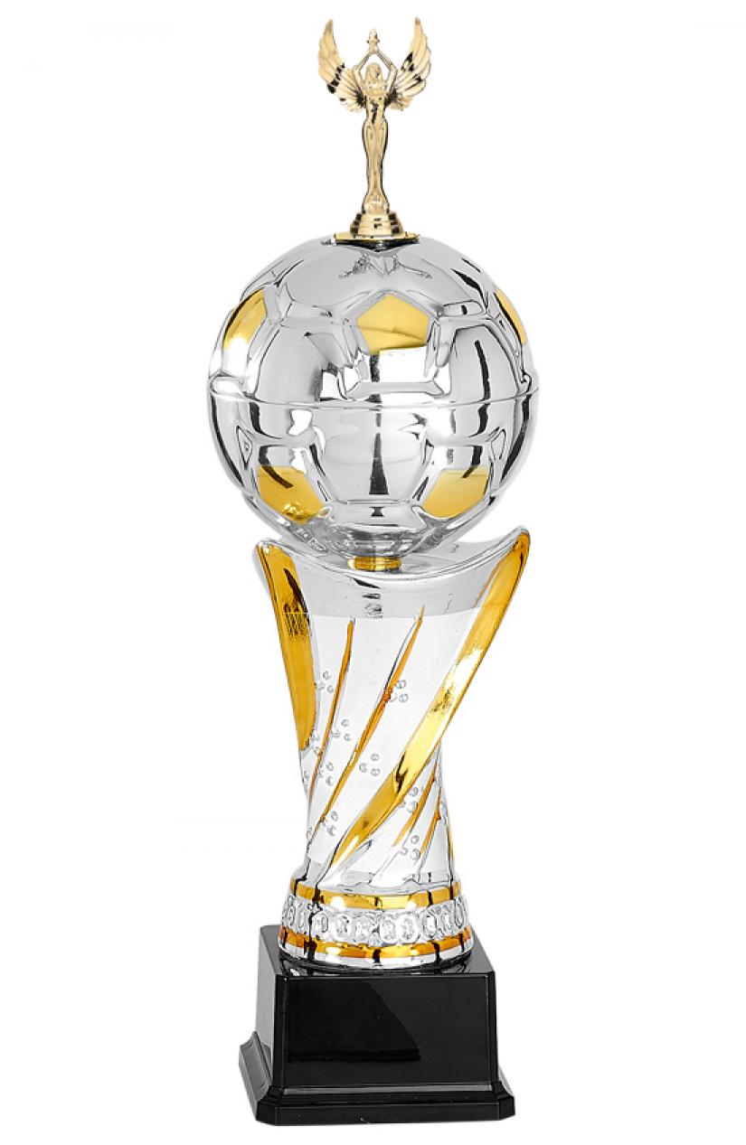 Trophée métal football 49cm ballon coupe
