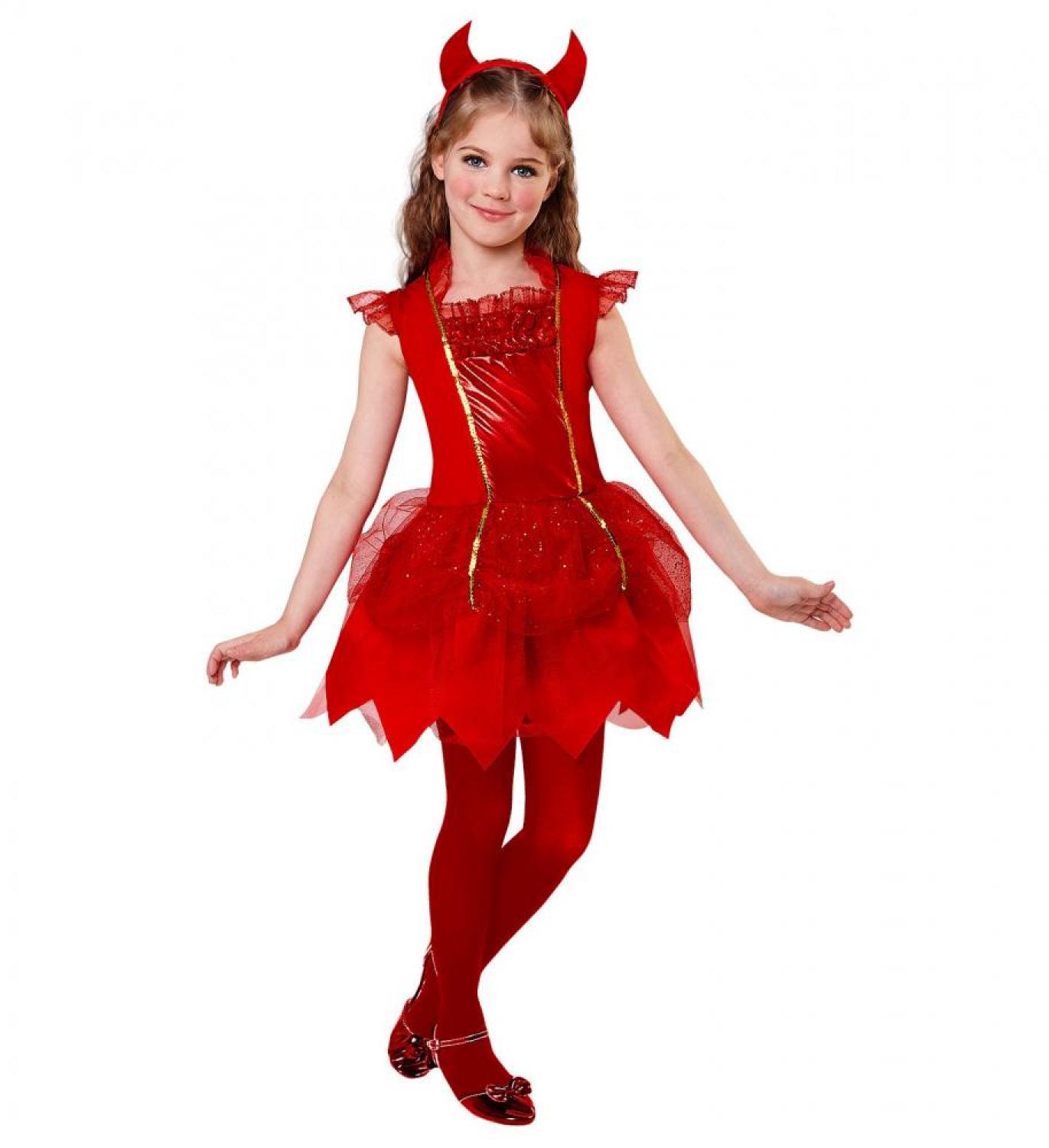 Robe diablesse fille 4/5 ans