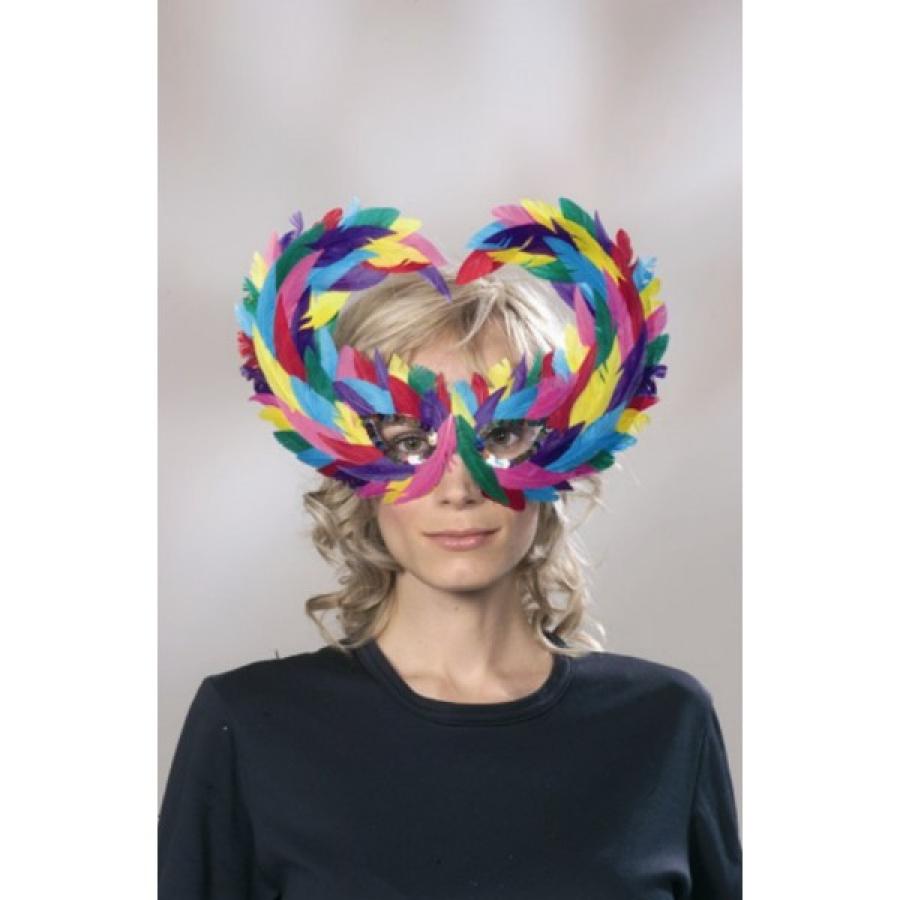 Loup plume arlequin