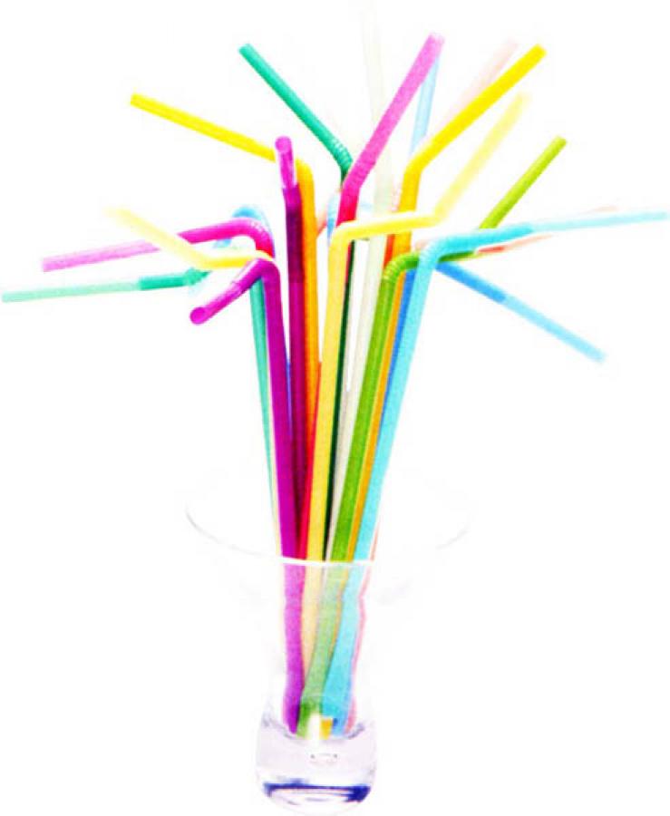 Paquet de 500 pailles articulées