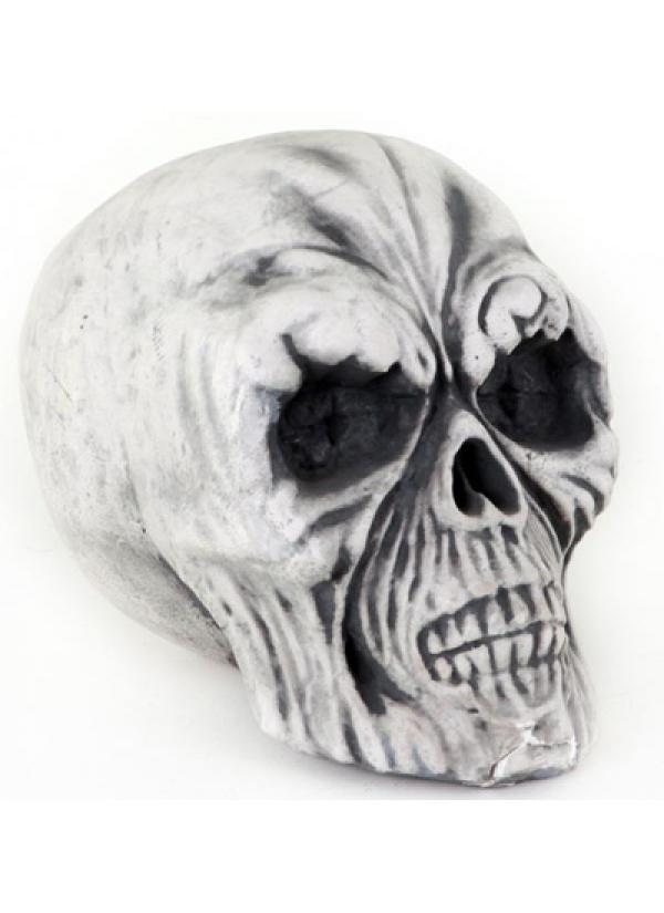 Lot de 2 têtes de mort géantes en polystyrène