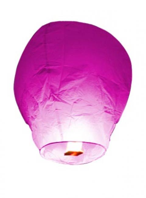 Lanterne volante thaïlandaise rose