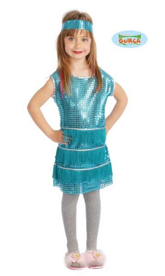 Robe Charleston bleue 4/5 ans