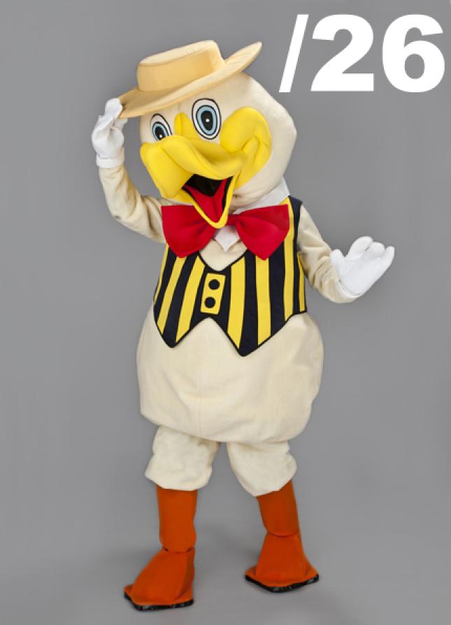 Mascottes : volatiles (24 au choix)