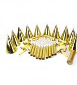 Pochette cotillons 10 personnes couleur or