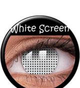 Paire de lentilles cosmétiques 1 semaine WHITE SCREEN hebdomadaire