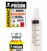 Flacon de poison et sa seringue