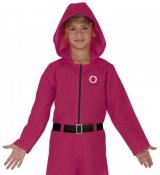 Combinaison Squid Game gardien de jeu taille 10/12 ans