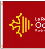 Pavillon Région Occitanie 90x150cm
