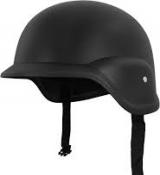 Casque protection Swat noir ultra réaliste