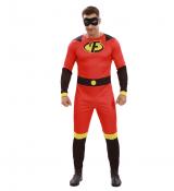Super-héros famille indestructible rouge pour homme taille XL