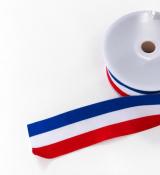 Ruban tricolore 50mm x 25 mètres pour inauguration mairie collectivités