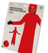 Tunique rouge à capuche taille 7/9 ans
