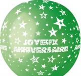Ballon géant joyeux anniversaire Vert foncé