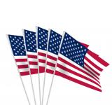 10 drapeaux plastique 9,5x16cm USA