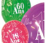 8 ballons jubilé anniversaire 90 ans