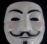 Lot de 100 masques V pour Vendetta blanc