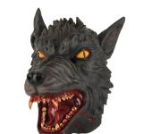 Masque loup gris horreur en latex