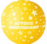 Ballon géant joyeux anniversaire Jaune