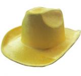 Chapeau cowboy jaune fluo