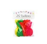 20 ballons fluorescents